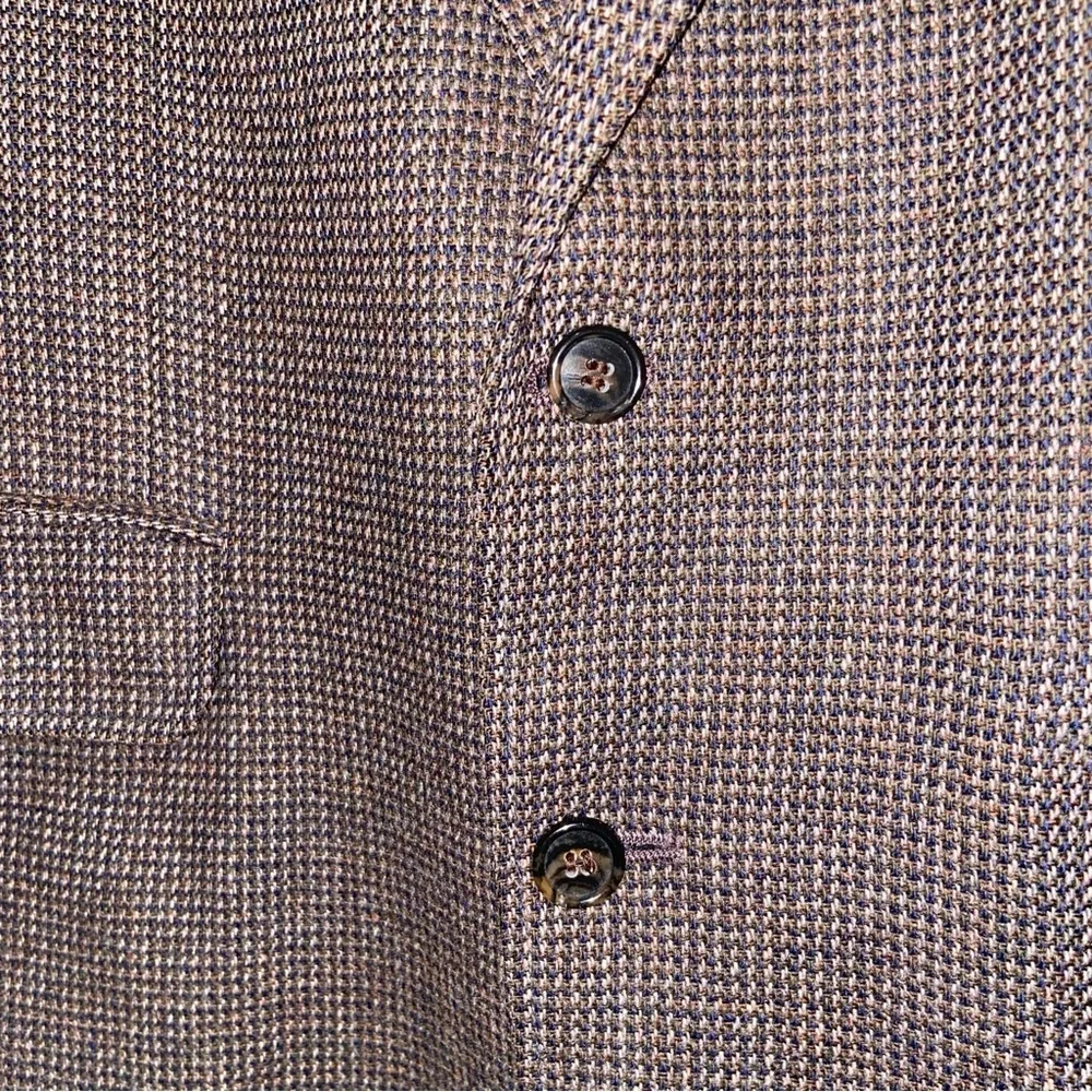Vintage Lands End Blazer Mens 42L Wool Jacket Sport Coat Old Money USA Preppy